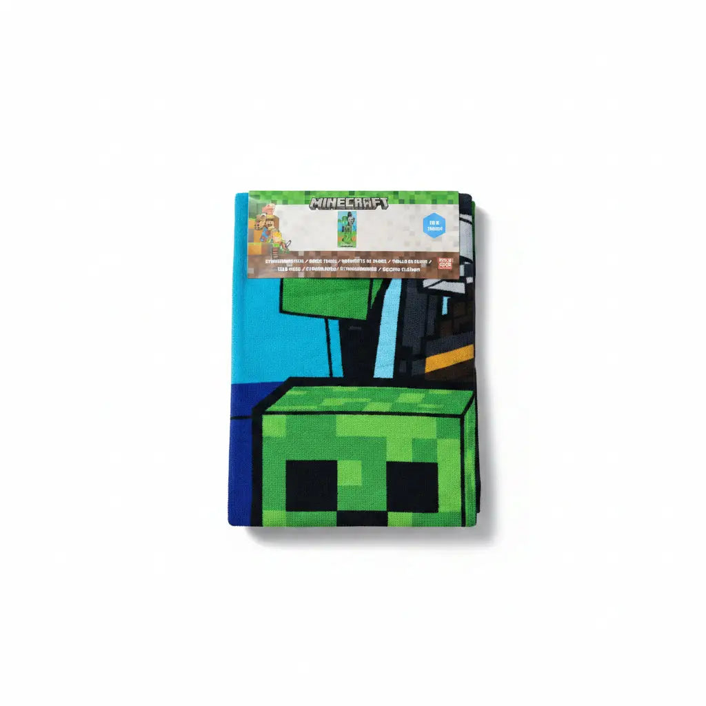 Toalla playa y piscina infantil Minecraft 70x140cm