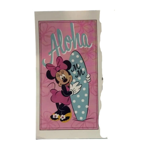 Toalla playa piscina infantil Minnie Mouse Disney aloha 70x140cm