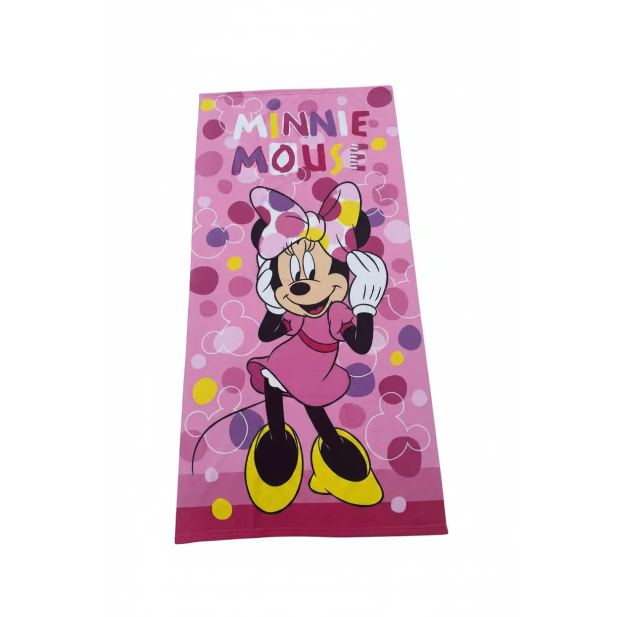 Toalla playa y piscina infantil Minnie Mouse Disney lazo 70x140cm