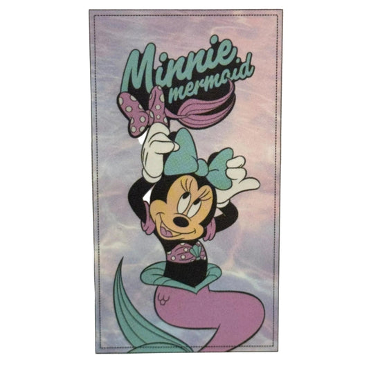 Toalla playa piscina infantil Minnie Mouse Disney sirena 70x140cm