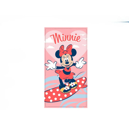 Toalla playa piscina infantil Minnie surf 70x140cm