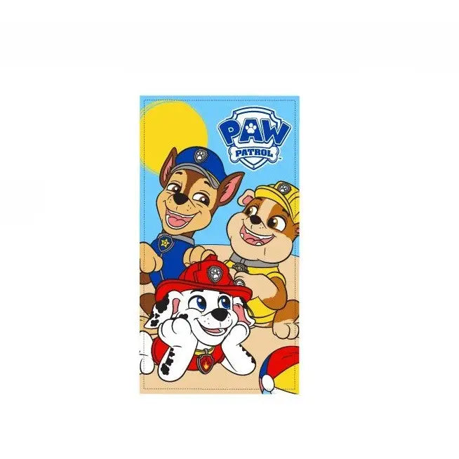Toalla playa piscina infantil Patrulla canina risas 70x140cm
