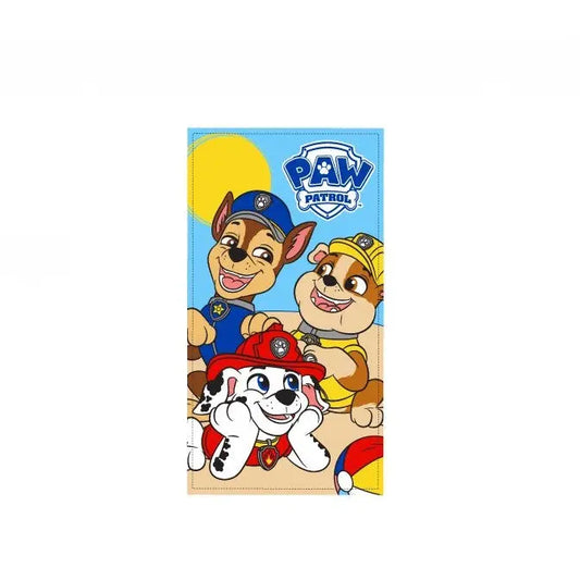 Toalla playa piscina infantil Patrulla canina risas 70x140cm