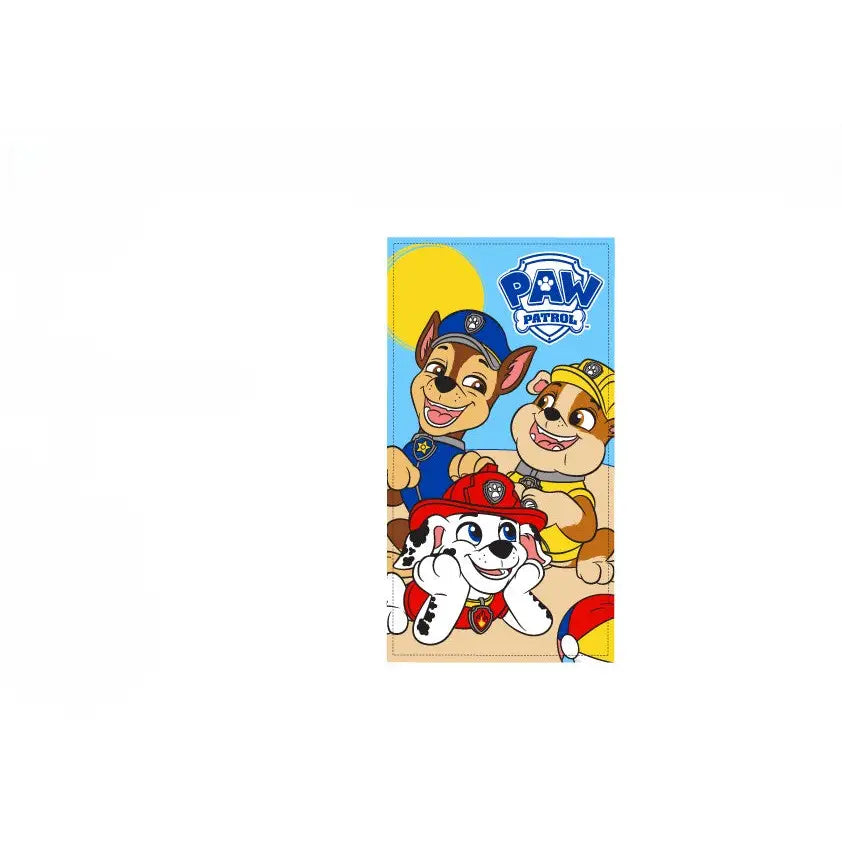 Toalla playa piscina infantil Patrulla canina risas 70x140cm