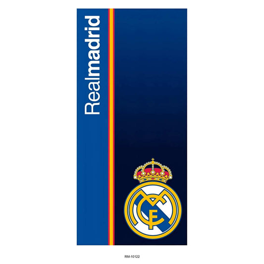 Toalla playa piscina infantil Real Madrid azul 70x140 cm