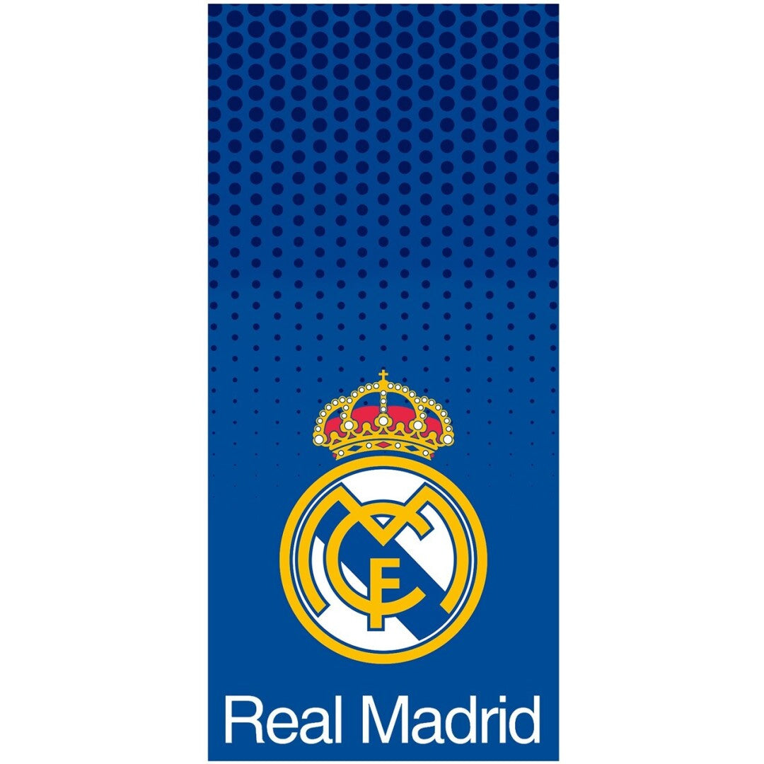 Toalla Playa Piscina Infantil Real Madrid CF algodón de 75x150cm