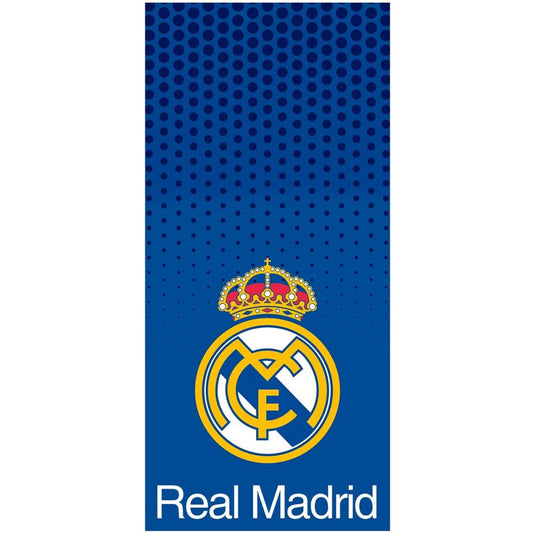 Toalla Playa Piscina Infantil Real Madrid CF algodón de 75x150cm