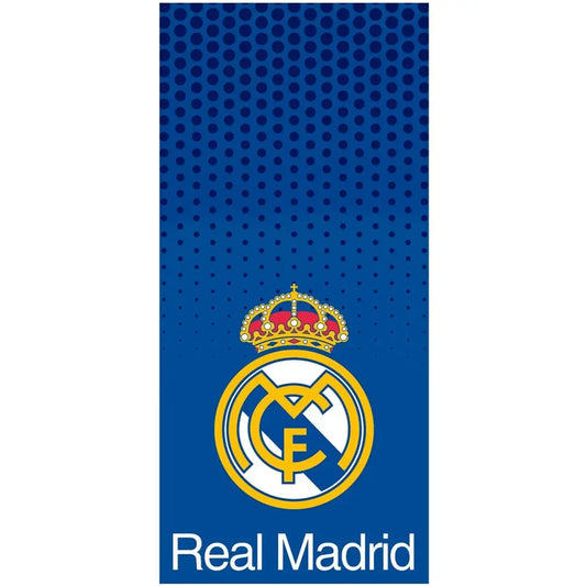 Toalla Playa Piscina Infantil Real Madrid CF algodón de 75x150cm