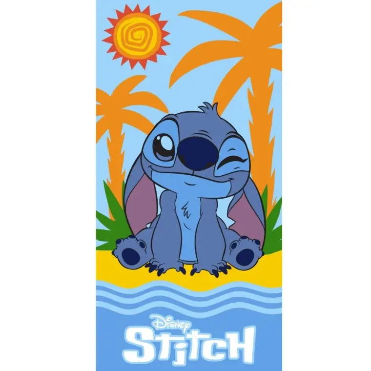 Toalla Playa Piscina infantil STITCH guiño 70x140cm