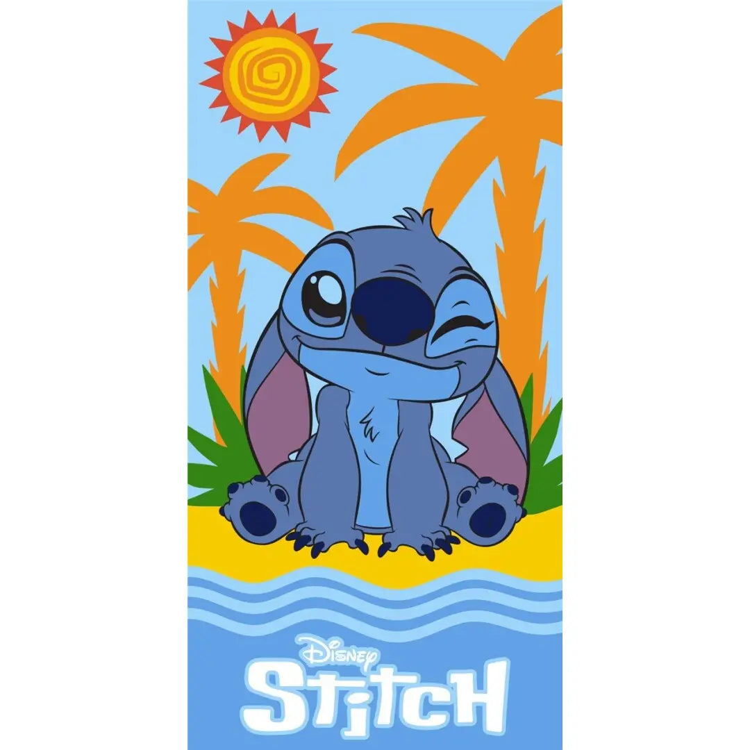 Toalla Playa Piscina infantil STITCH guiño 70x140cm