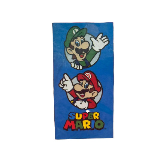 Toalla playa y piscina infantil Super Mario Luigi 70x140cm