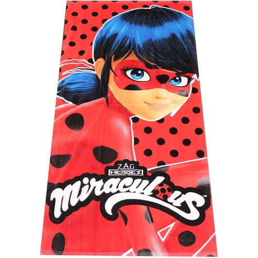 Toalla Playa Piscina Lady Bug 70x140cm infantil de microfibra para niños