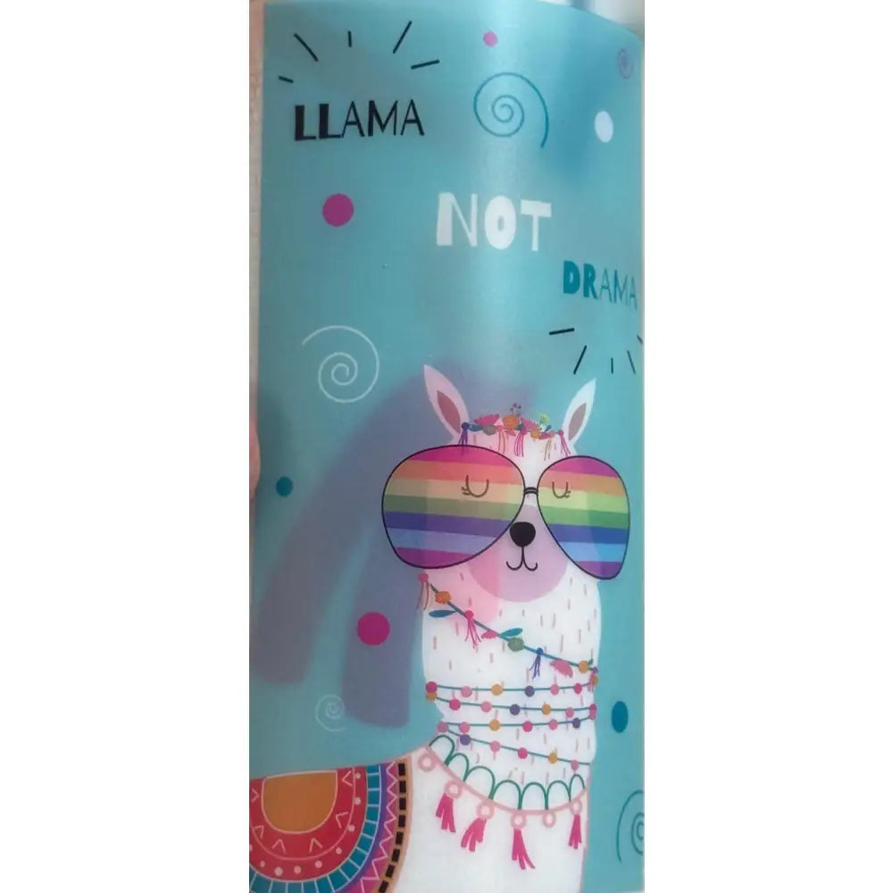 Toalla Playa Piscina Llama con gafas 90x170cm de microfibra para niños y adultos llama