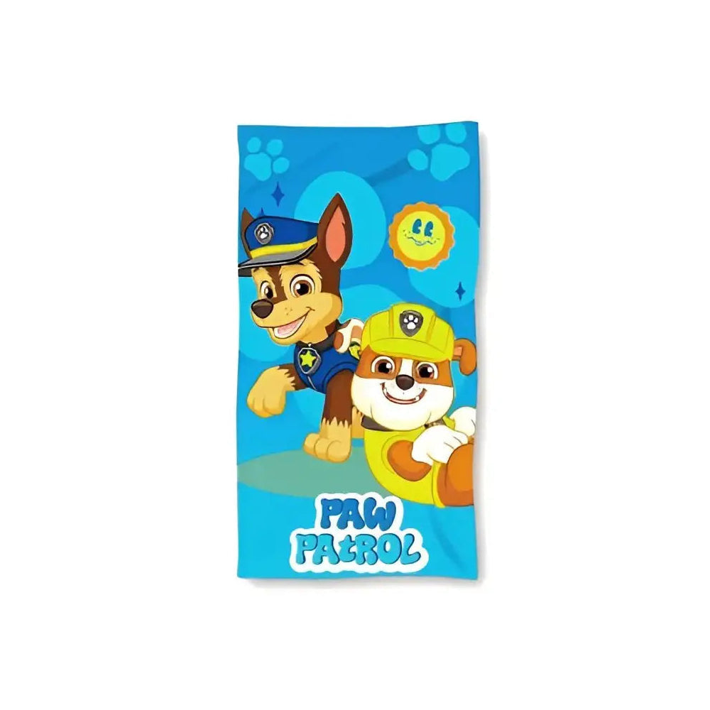 Toalla Playa Piscina Patrulla Canina Chase y Rubble 70x140cm infantil de microfibra para niños