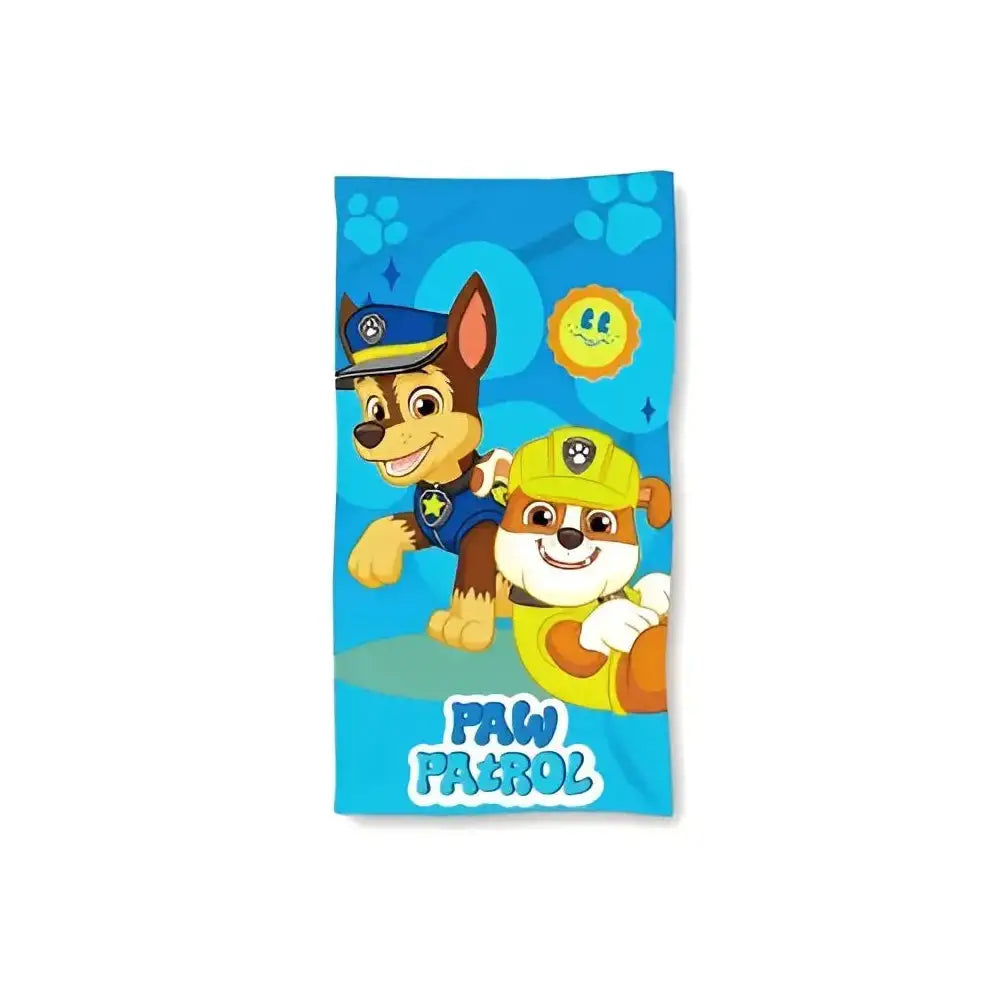 Toalla Playa Piscina Patrulla Canina Chase y Rubble 70x140cm infantil de microfibra para niños