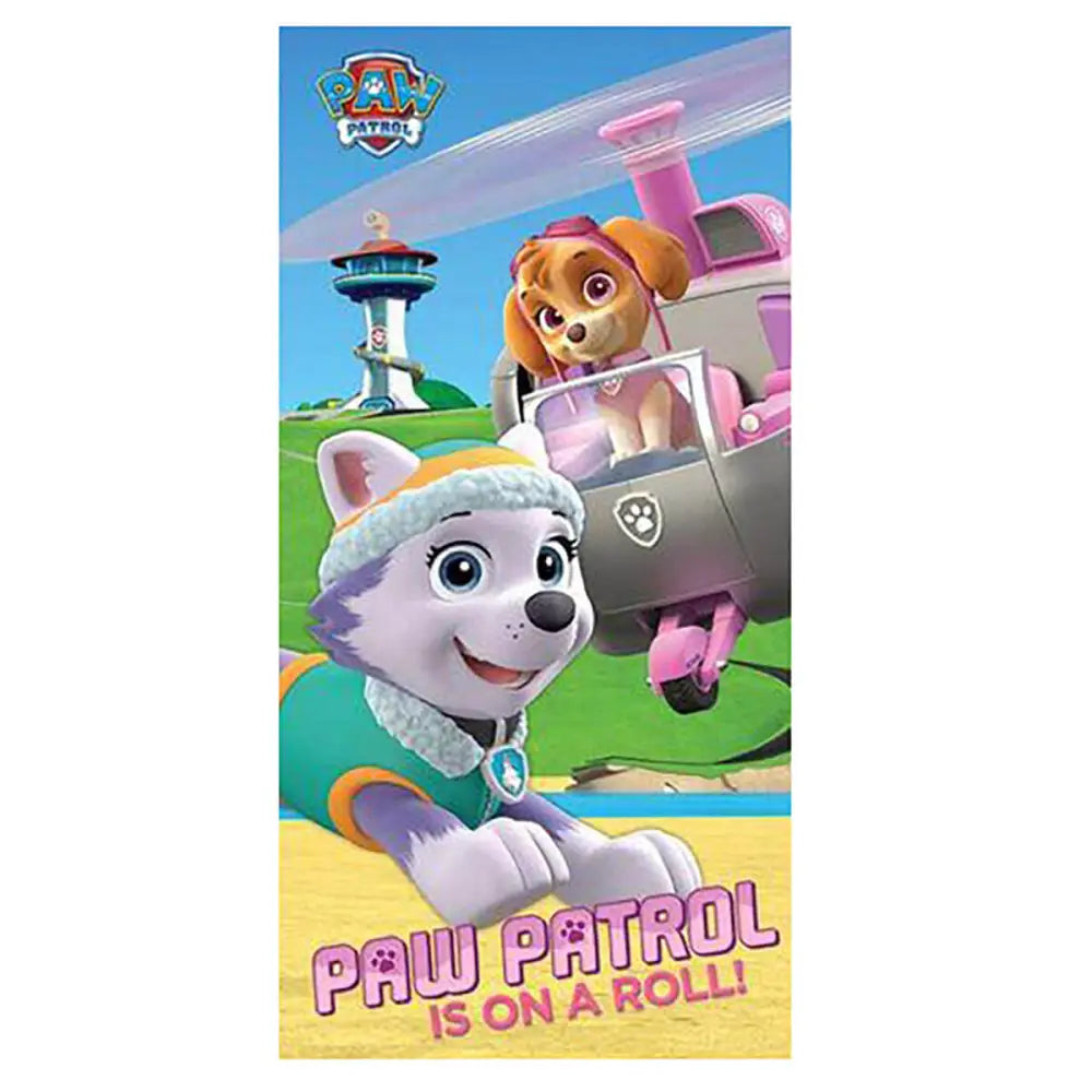 Toalla Playa Piscina Patrulla Canina Everest Sky 70x140cm infantil de microfibra para niños