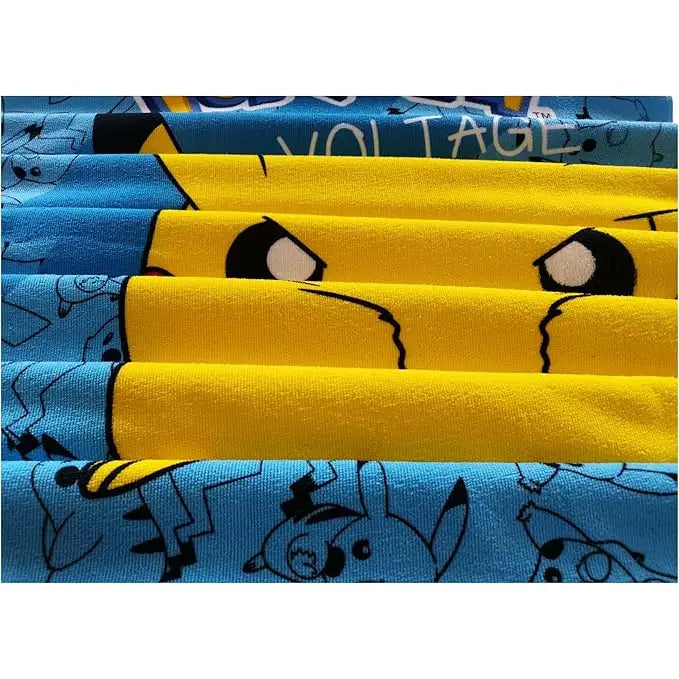 Toalla Playa Piscina Pokémon Pikachu High Voltage 70x140cm infantil de microfibra para niños