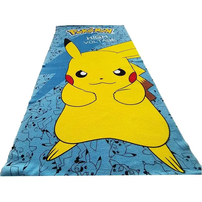 Toalla Playa Piscina Pokémon Pikachu High Voltage 70x140cm infantil de microfibra para niños