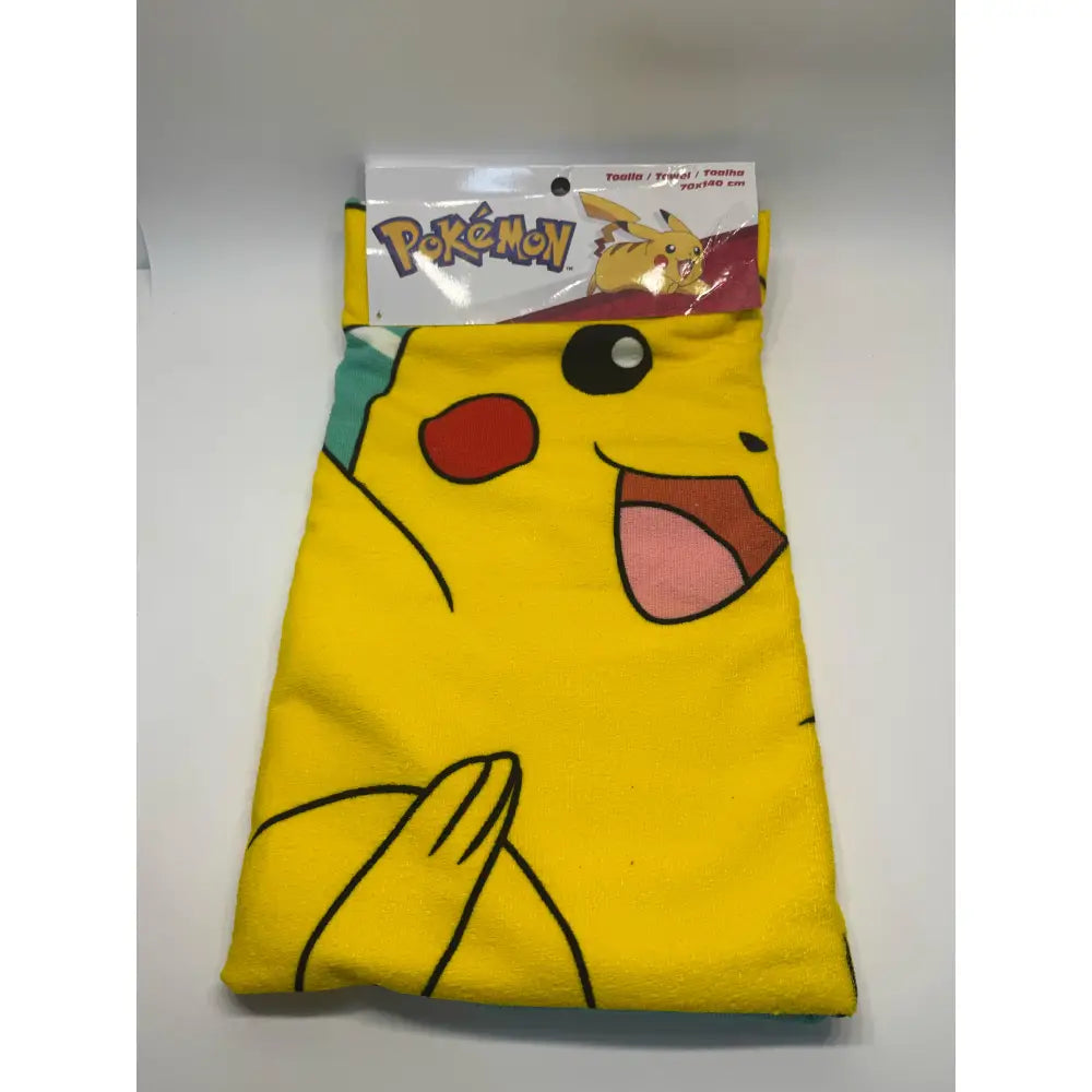Toalla Playa Piscina Pokémon Pikachu Pika 70x140cm infantil de microfibra para niños