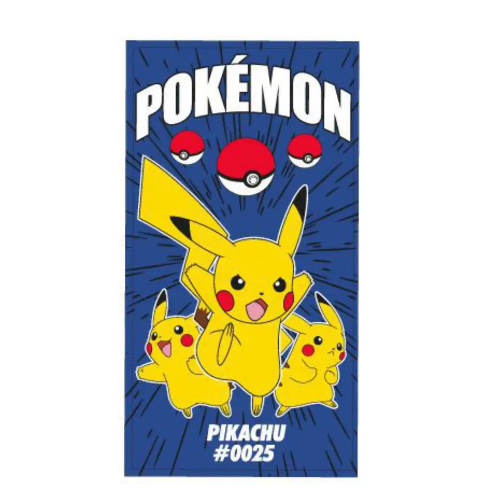 Toalla Playa Piscina Pokémon Pikachu Sky 70x140cm infantil de microfibra para niños Everest