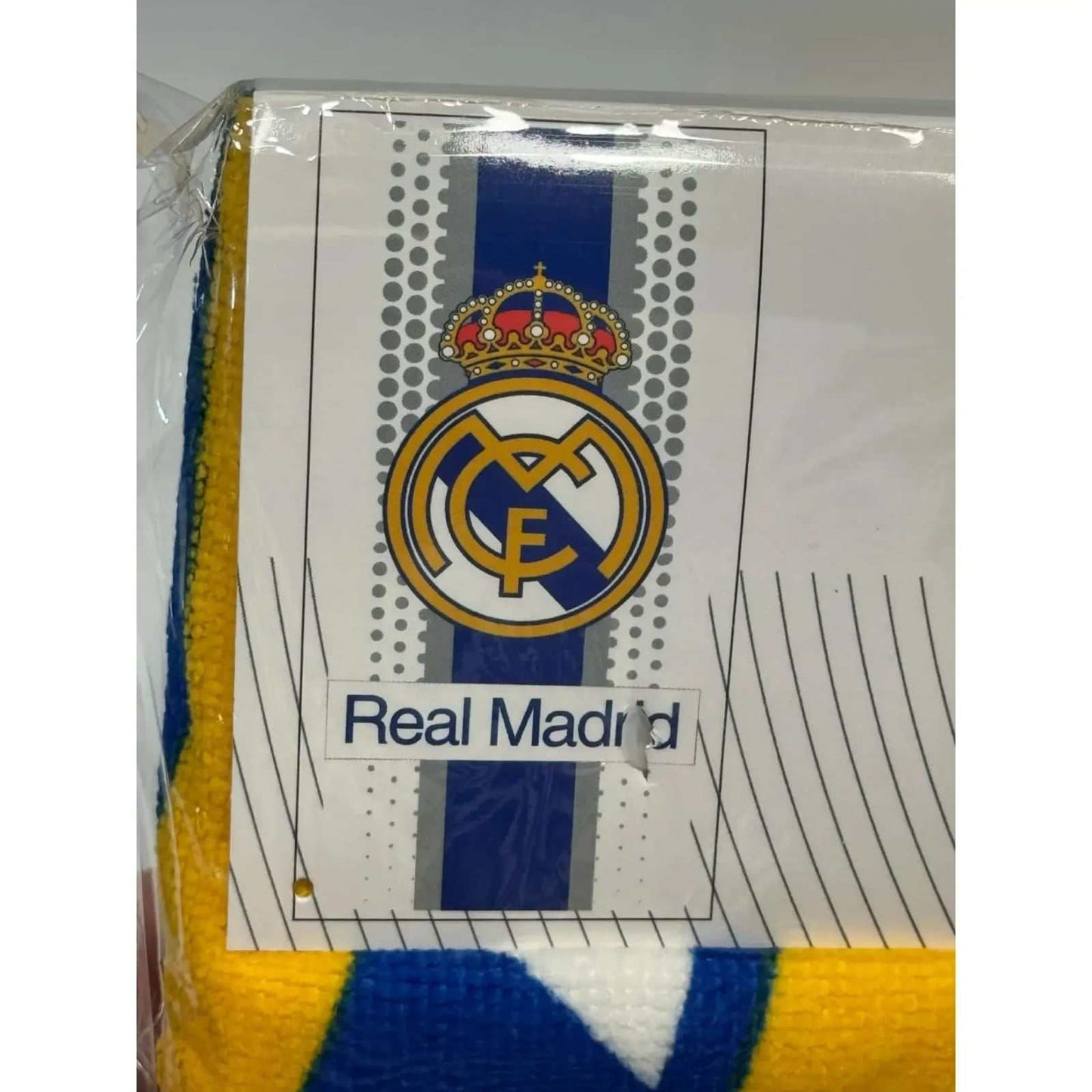 Toalla Playa Piscina Real Madrid Franja Oficial 70x140cm infantil