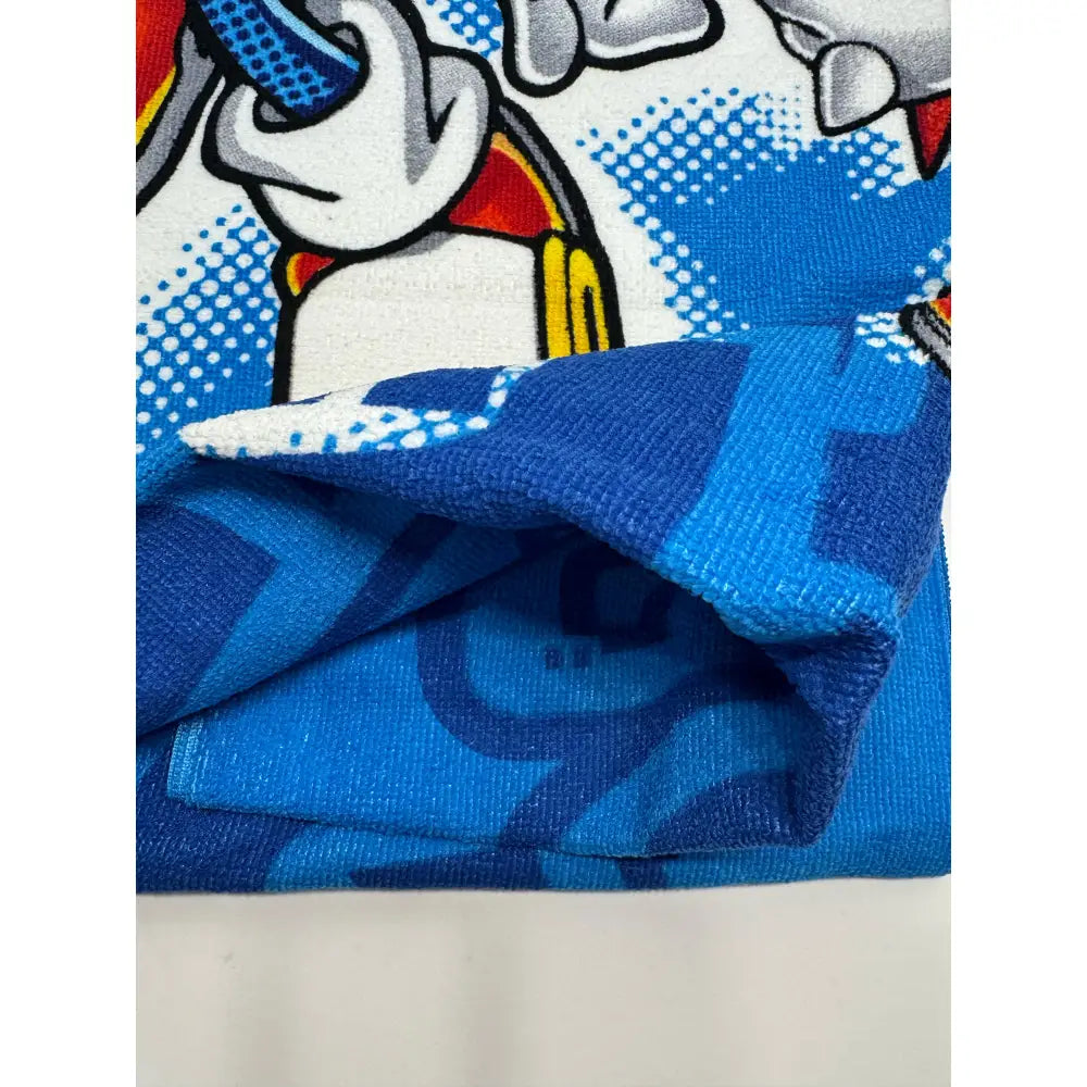 Toalla Playa Piscina Sonic 70x140cm infantil de microfibra para niños