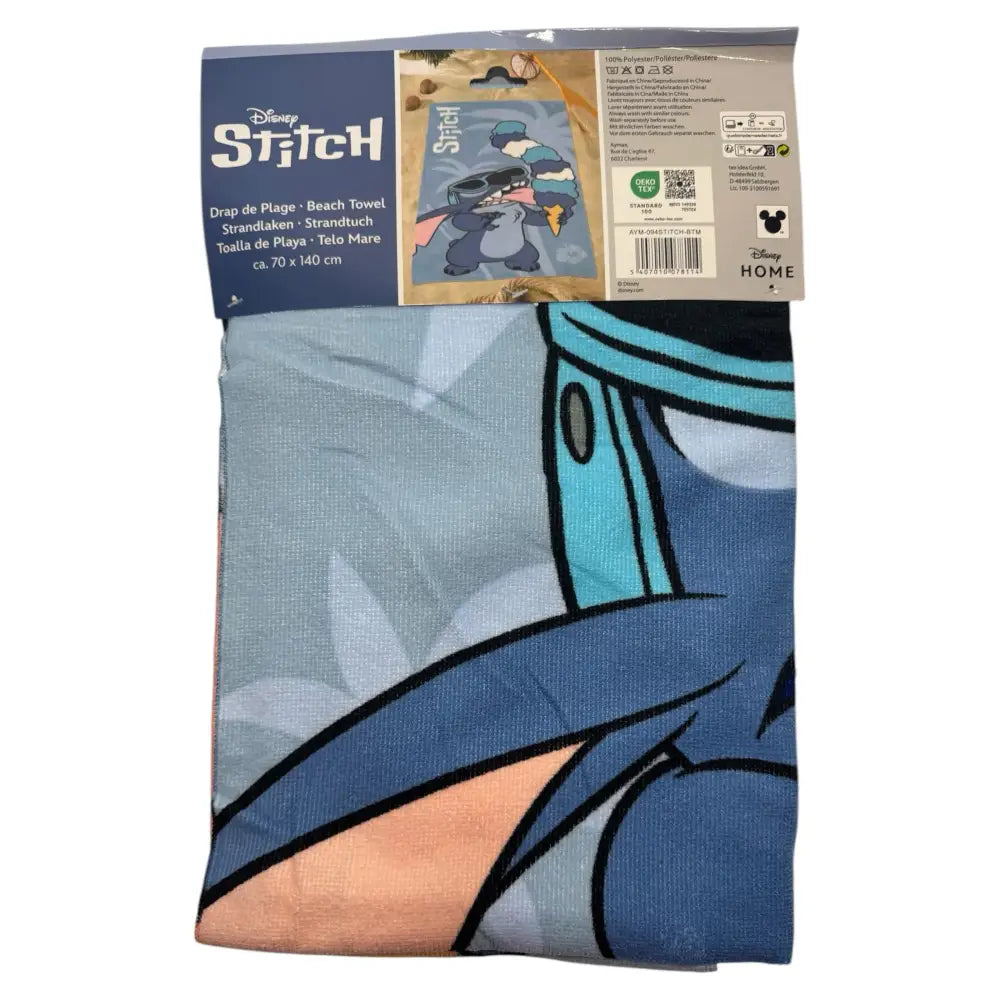 Toalla Playa Piscina Stitch Helados 70x140cm infantil de microfibra para niños