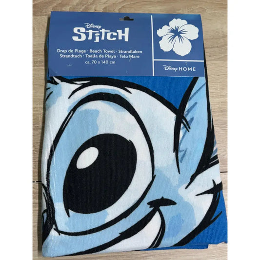 Toalla Playa Piscina Stitch Ohana 70x140cm infantil de microfibra para niños
