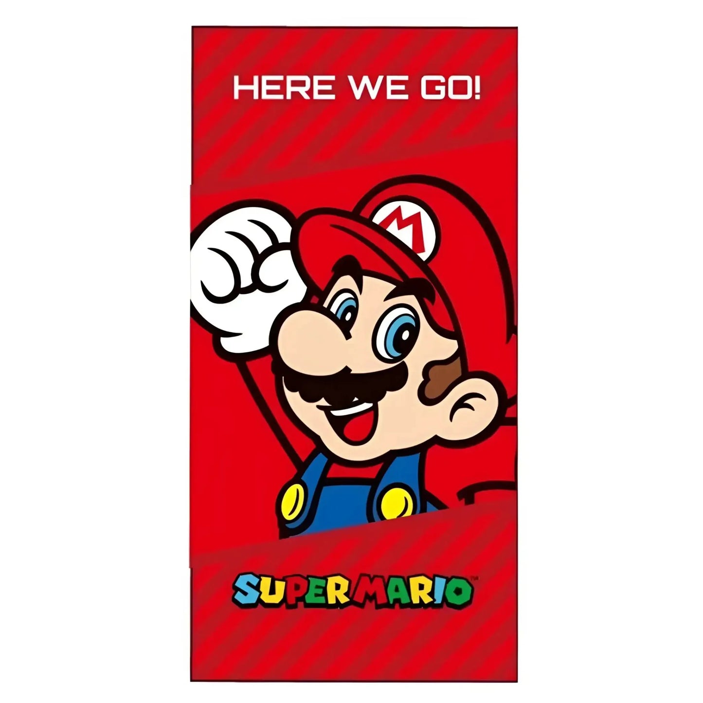 Toalla Playa Piscina Super Mario 70x140cm infantil de microfibra para niños