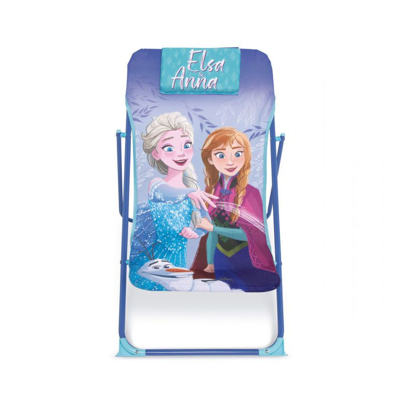 Tumbona plegable infantil de Frozen Anna y Elsa Disney 43x66x61cm