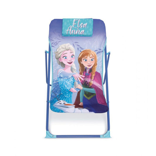 Tumbona plegable infantil de Frozen Anna y Elsa Disney 43x66x61cm