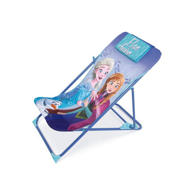 Tumbona plegable infantil de Frozen Anna y Elsa Disney 43x66x61cm