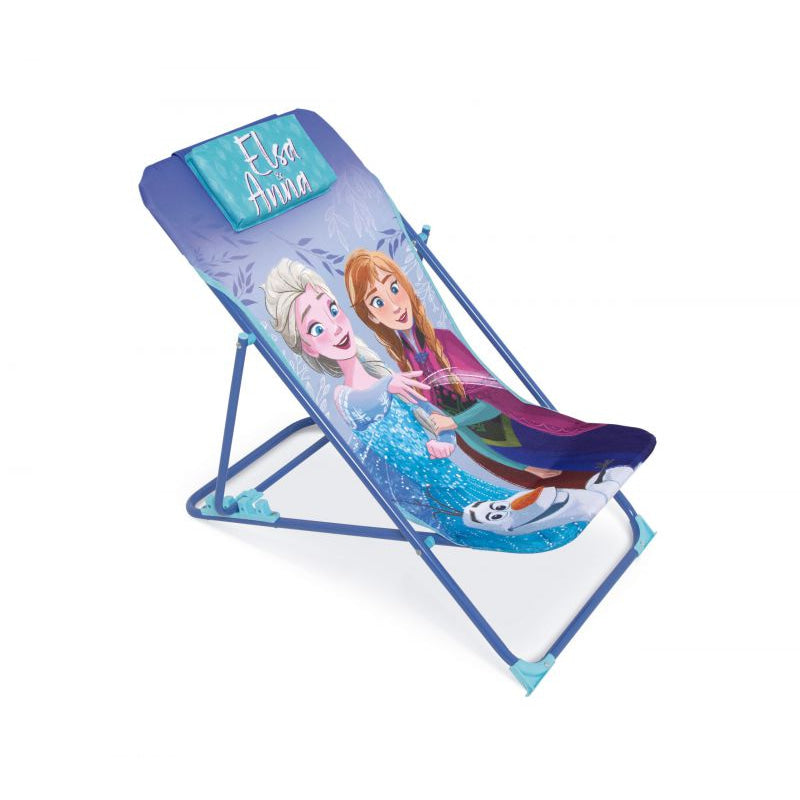 Tumbona plegable infantil de Frozen Anna y Elsa Disney 43x66x61cm