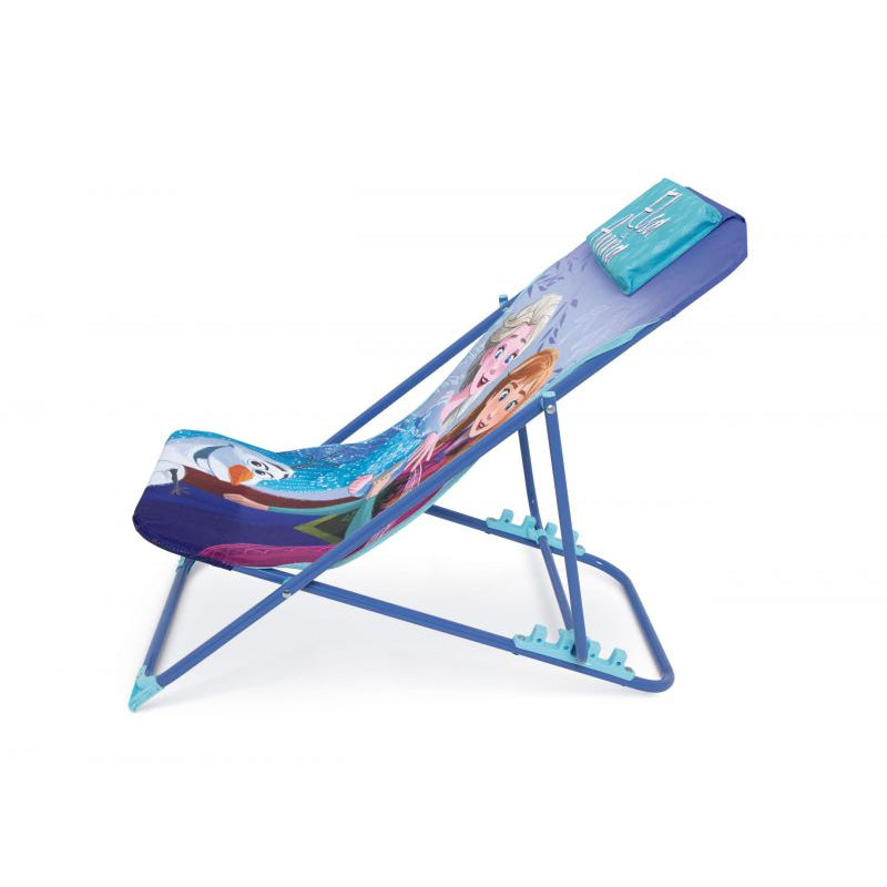 Tumbona plegable infantil de Frozen Anna y Elsa Disney 43x66x61cm