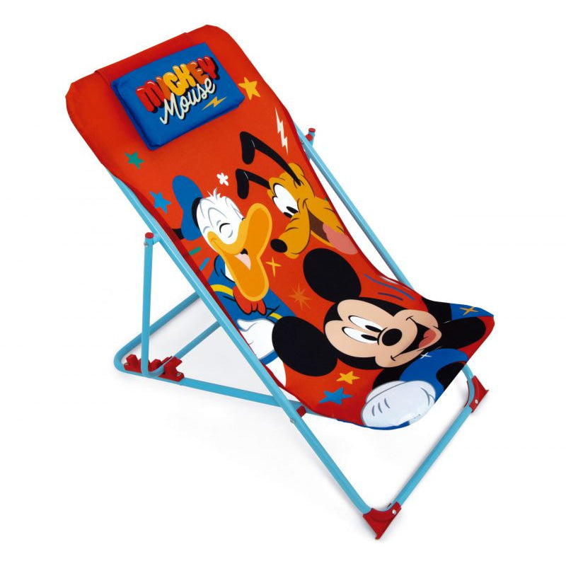 Tumbona plegable infantil de Mickey Mouse Disney 43x66x61cm