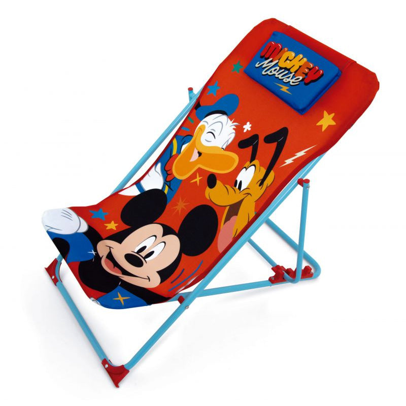 Tumbona plegable infantil de Mickey Mouse Disney 43x66x61cm