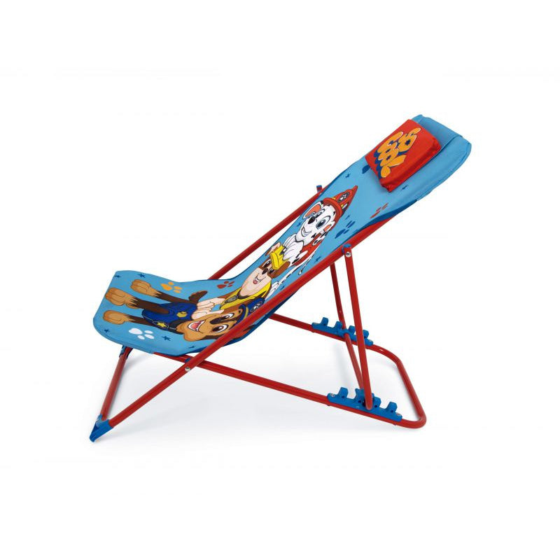 Tumbona plegable infantil de Patrulla canina (Paw Patrol) 43x66x61cm