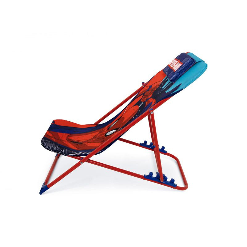 Tumbona plegable infantil de Spiderman Marvel 43x66x61cm