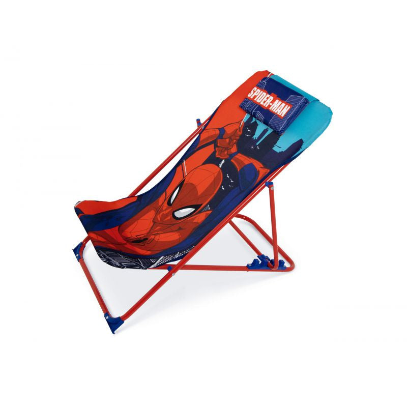 Tumbona plegable infantil de Spiderman Marvel 43x66x61cm