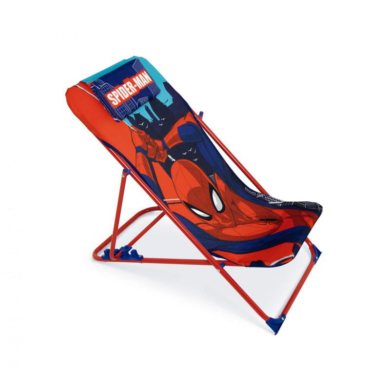 Tumbona plegable infantil de Spiderman Marvel 43x66x61cm