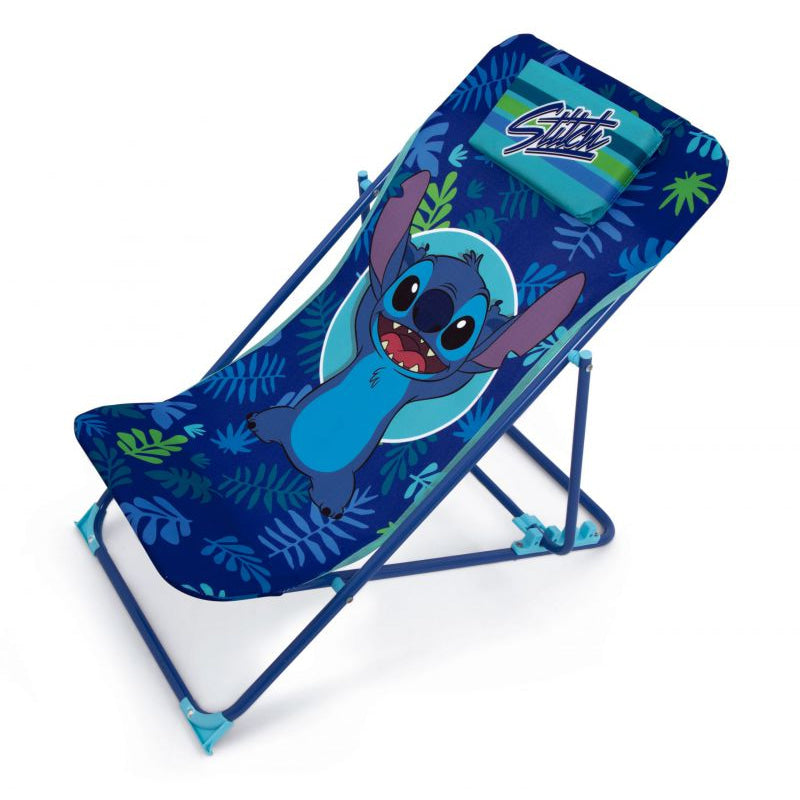 Tumbona plegable infantil de Stitch Disney 43x66x61cm