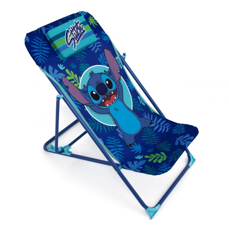 Tumbona plegable infantil de Stitch Disney 43x66x61cm