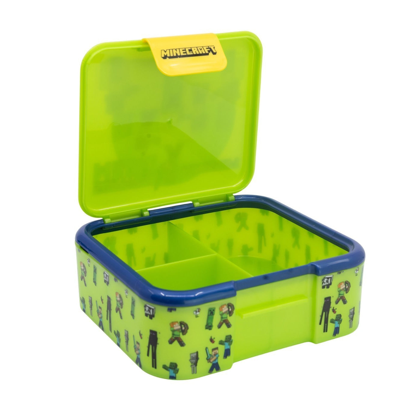 Tupper sandwichera infantil Minecraft con tres compartimentos
