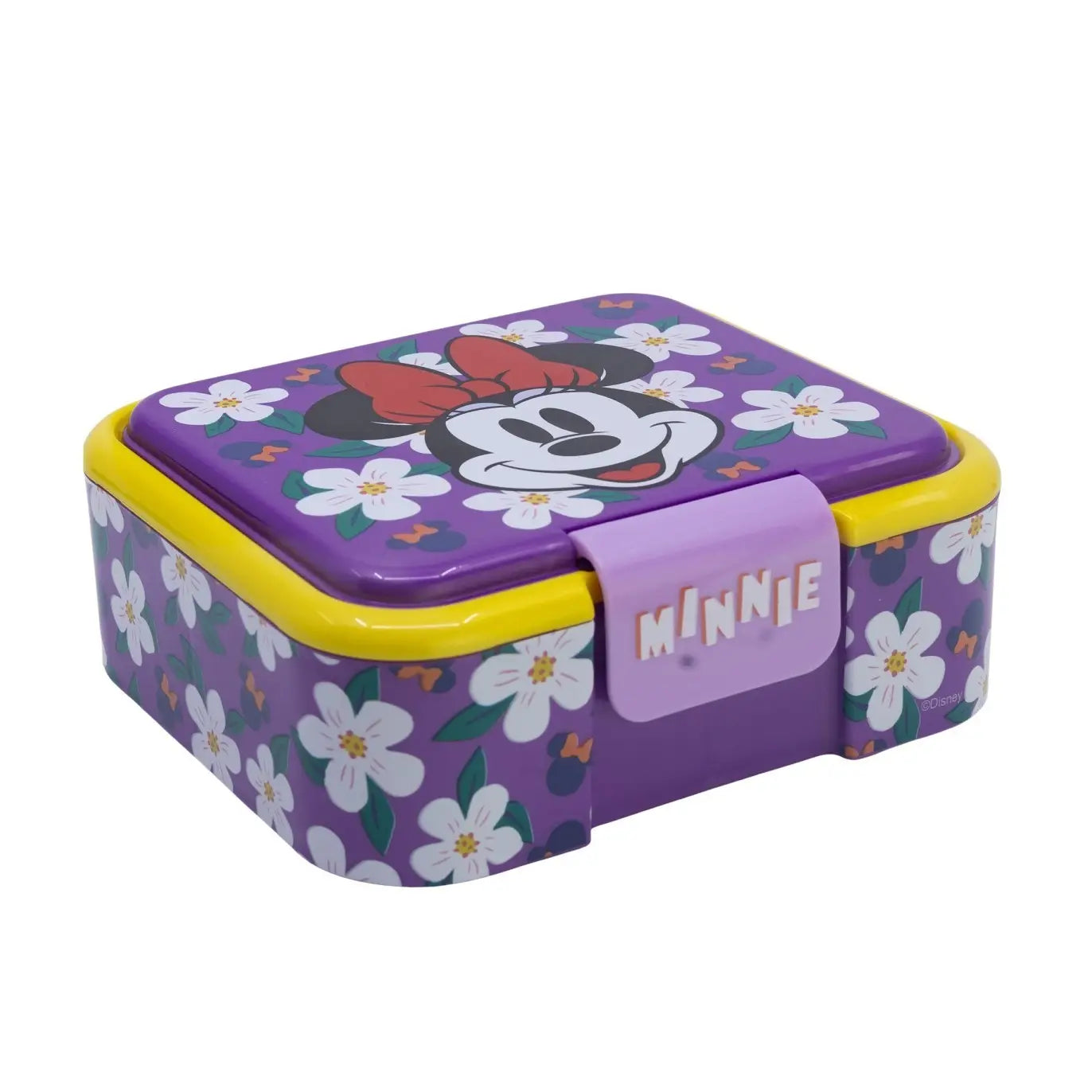 Tupper sandwichera infantil Minnie Mouse con tres compartimentos - Sandwichera