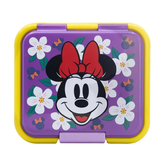 Tupper sandwichera infantil Minnie Mouse con tres compartimentos - Sandwichera