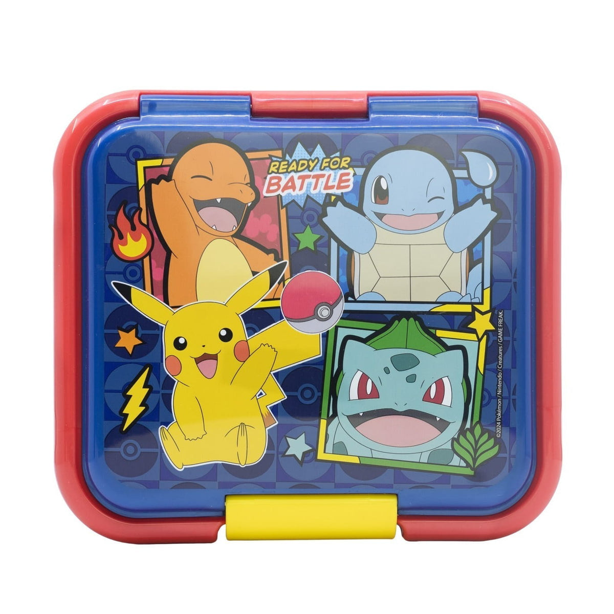 Tupper sandwichera infantil Pokémon con tres compartimentos resistente y libre de BPA