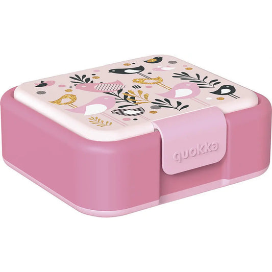 Tupper sandwichera infantil QUOKKA TWIST KIDS ’Birds’ con compartimentos - Sandwichera