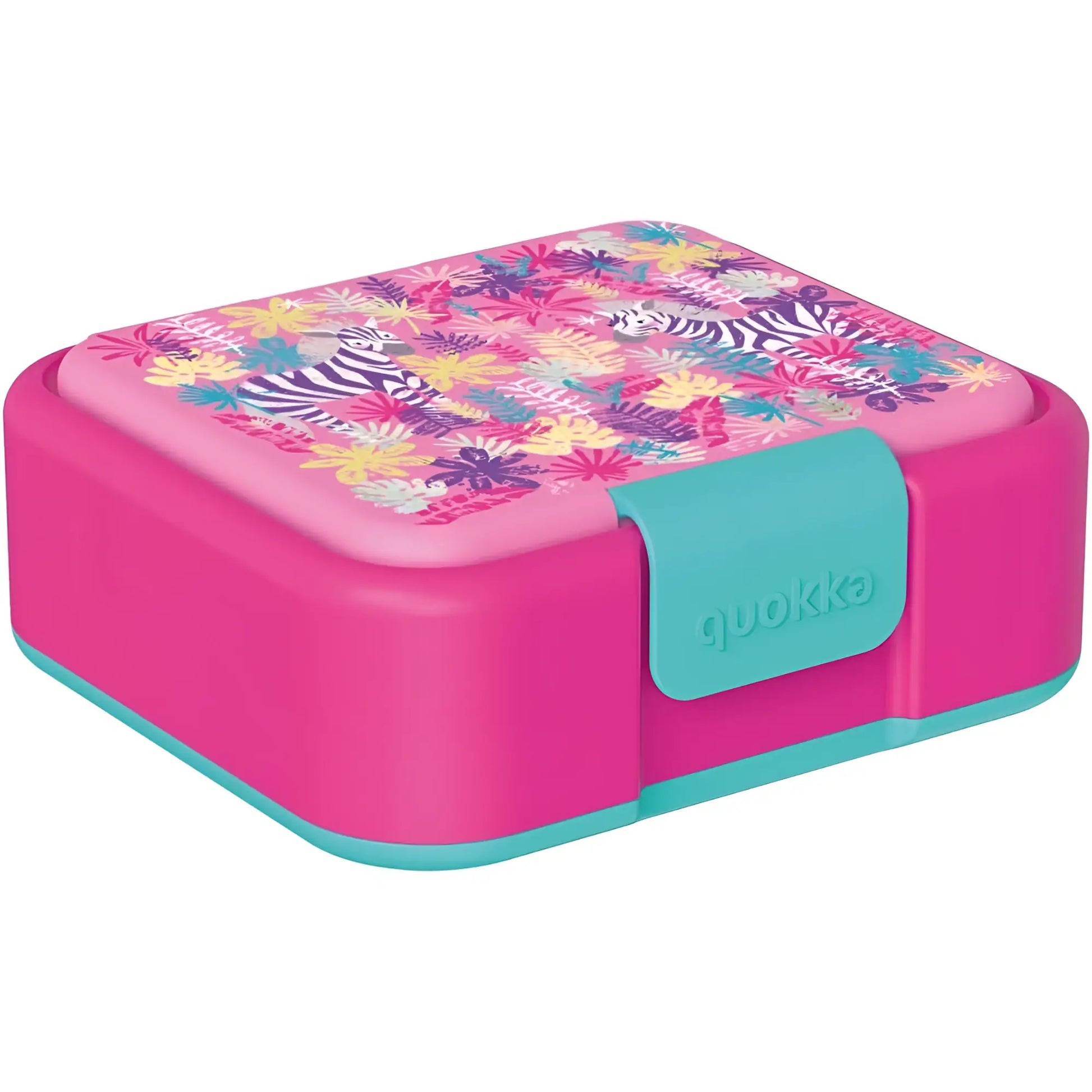 Tupper sandwichera infantil QUOKKA TWIST KIDS ZEBRAS con compartimentos - Sandwichera