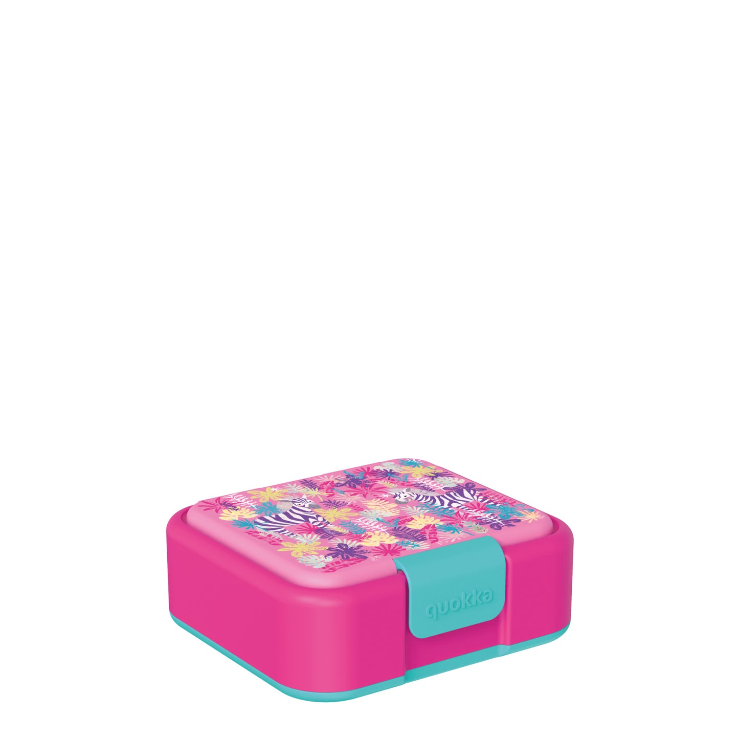 Tupper sandwichera infantil QUOKKA TWIST KIDS ZEBRAS con compartimentos - Sandwichera