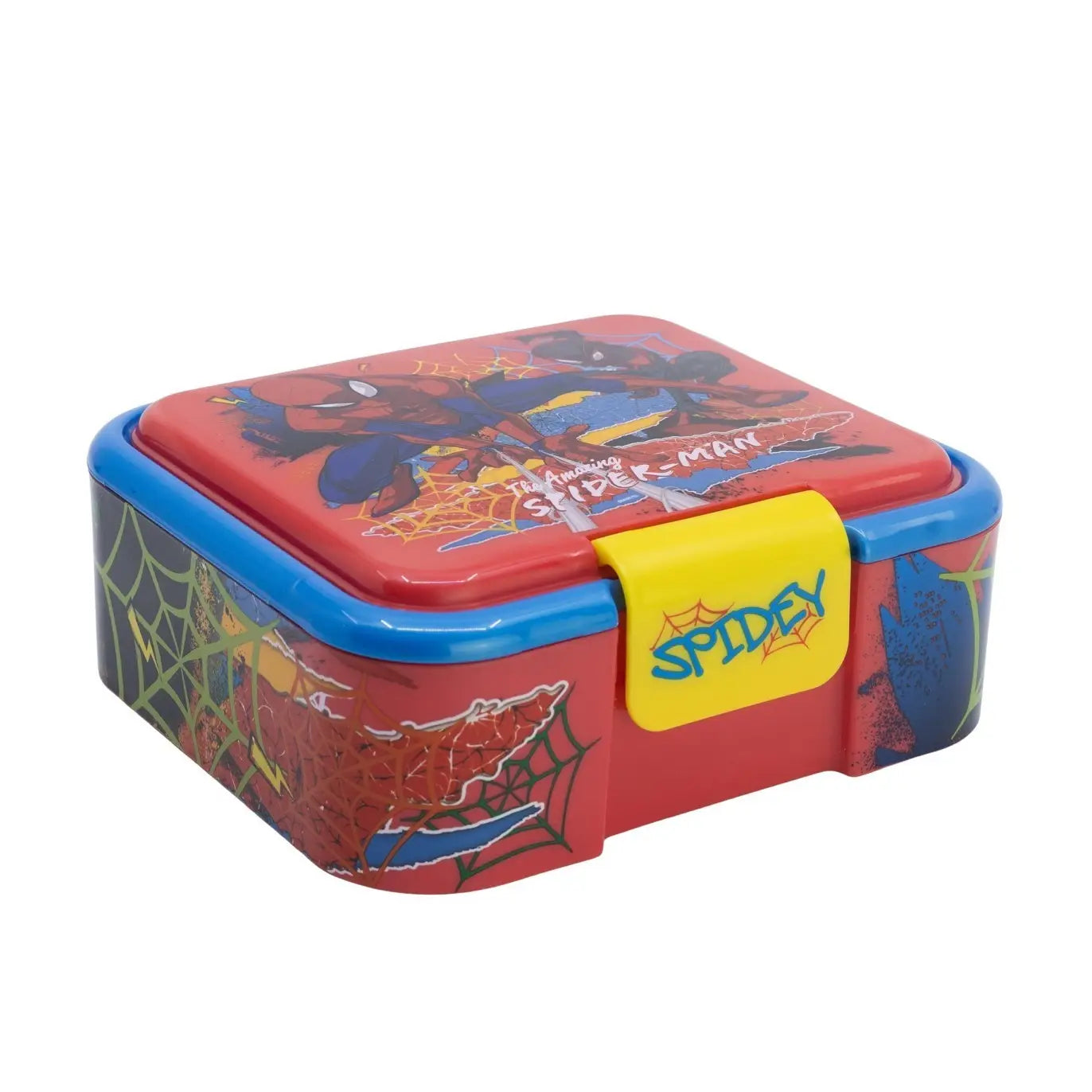 Tupper sandwichera infantil Spiderman con tres compartimentos - Sandwichera